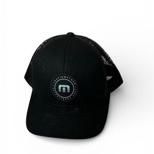 Travis Mathew Golf The Patch Adjustable Snap Back Cap Hat Black One Size